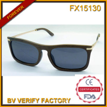 Fx15130 Frame de madeira completa lente óculos populares no mercado Eyewear de marcas de alta qualidade